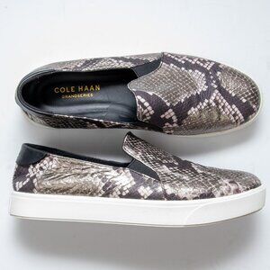 Cole Haan Slip On Shoes GrandPro Spectator 2.0 Sparkle Snake Sneaker Size 8.5